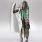 Afro Christmas in Liberia Hooded Blanket Santa Chill on Tropical Beach - African Pride