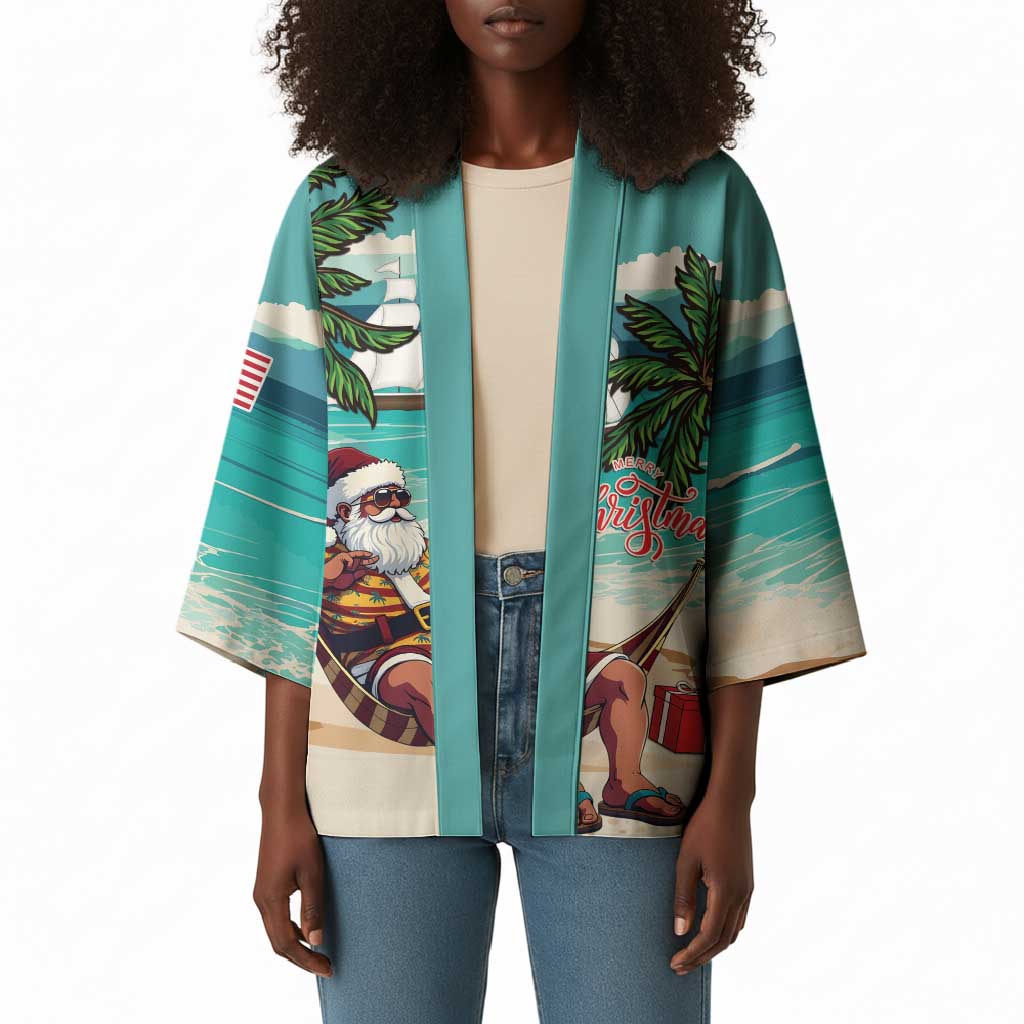 Liberia Christmas Kimono Santa Chill on Tropical Beach