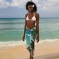 Afro Christmas in Liberia Sarong Santa Chill on Tropical Beach - African Pride