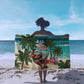 Afro Christmas in Liberia Sarong Santa Chill on Tropical Beach - African Pride