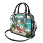 Afro Christmas in Liberia Shoulder Handbag Santa Chill on Tropical Beach - African Pride