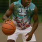 Afro Christmas in Liberia Sleeveless Zip Hoodie Santa Chill on Tropical Beach - African Pride