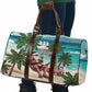 Liberia Christmas Travel Bag Santa Chill on Tropical Beach