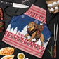 Liberia Christmas Apron Black Santa Riding Lion - Merry Christmas