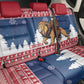 Afro Christmas in Liberia Back Car Seat Cover Black Santa Riding Lion - Merry Christmas - African Pride