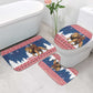 Liberia Christmas Bathroom Set Black Santa Riding Lion - Merry Christmas