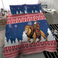 Afro Christmas in Liberia Bedding Set Black Santa Riding Lion - Merry Christmas - African Pride