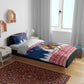 Afro Christmas in Liberia Bedding Set Black Santa Riding Lion - Merry Christmas - African Pride