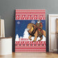 Afro Christmas in Liberia Canvas Wall Art Black Santa Riding Lion - Merry Christmas - African Pride