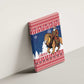 Afro Christmas in Liberia Canvas Wall Art Black Santa Riding Lion - Merry Christmas - African Pride