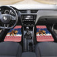 Personalized Afro Christmas in Liberia Car Mats Black Santa Riding Lion - Merry Christmas - African Pride