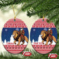Personalized Afro Christmas in Liberia Ceramic Ornament Black Santa Riding Lion - Merry Christmas - African Pride