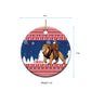 Personalized Afro Christmas in Liberia Ceramic Ornament Black Santa Riding Lion - Merry Christmas - African Pride