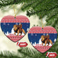 Personalized Afro Christmas in Liberia Ceramic Ornament Black Santa Riding Lion - Merry Christmas - African Pride