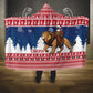 Afro Christmas in Liberia Hooded Blanket Black Santa Riding Lion - Merry Christmas - African Pride