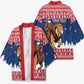Personalized Liberia Christmas Kimono Black Santa Riding Lion - Merry Christmas