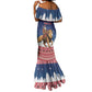 Personalized Afro Christmas in Liberia Mermaid Dress Black Santa Riding Lion - Merry Christmas - African Pride