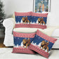 Liberia Christmas Pillow Cover Black Santa Riding Lion - Merry Christmas