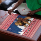 Liberia Christmas Puzzle Black Santa Riding Lion - Merry Christmas