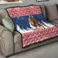 Afro Christmas in Liberia Quilt Black Santa Riding Lion - Merry Christmas - African Pride
