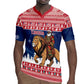 Personalized Afro Christmas in Liberia Rugby Jersey Black Santa Riding Lion - Merry Christmas - African Pride