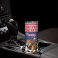 Personalized Afro Christmas in Liberia Skinny Tumbler Black Santa Riding Lion - Merry Christmas - African Pride