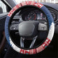Afro Christmas in Liberia Steering Wheel Cover Black Santa Riding Lion - Merry Christmas - African Pride