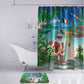 Mayotte Christmas Bathroom Set Santa Chill on Tropical Beach