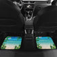 Afro Christmas in Mayotte Car Mats Santa Chill on Tropical Beach - African Pride