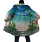 Mayotte Christmas Cloak Santa Chill on Tropical Beach