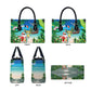 Mayotte Christmas Leather Bag Santa Chill on Tropical Beach
