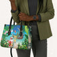 Mayotte Christmas Leather Bag Santa Chill on Tropical Beach