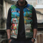 Mayotte Christmas Sleeveless Puffer Jacket Santa Chill on Tropical Beach