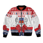 Afro Christmas in Mayotte Personalized Bomber Jacket Joyeux Noel - African Pride
