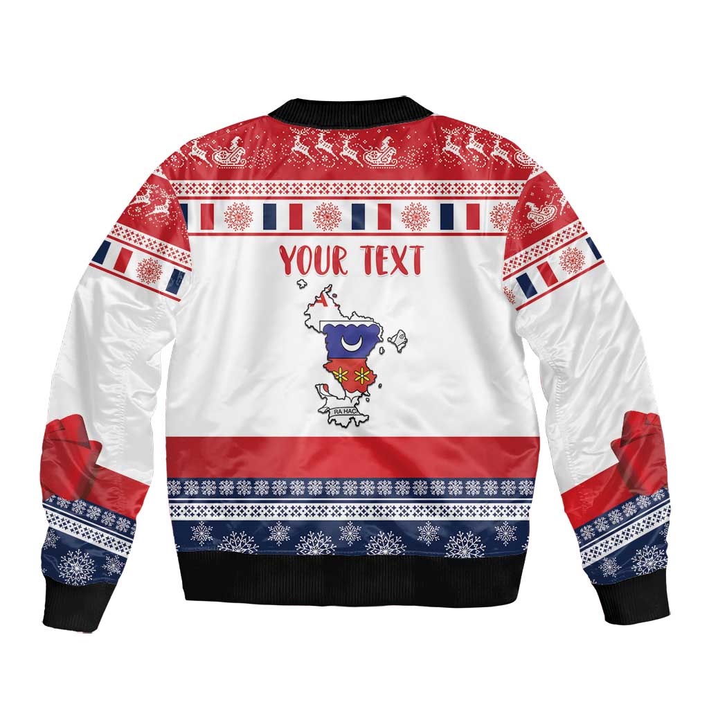 Afro Christmas in Mayotte Personalized Bomber Jacket Joyeux Noel - African Pride