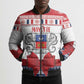 Personalized Mayotte Christmas Bomber Puffer Jacket Joyeux Noel