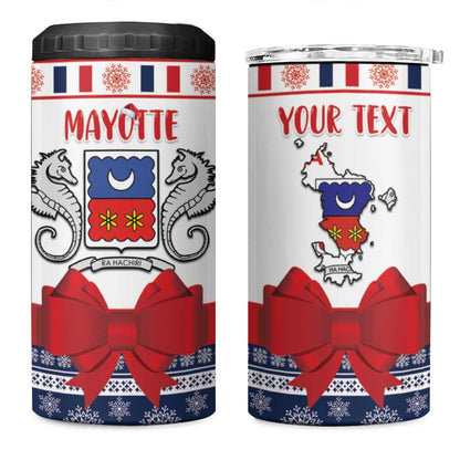 Afro Christmas in Mayotte Personalized 4 in 1 Can Cooler Tumbler Joyeux Noel - African Pride