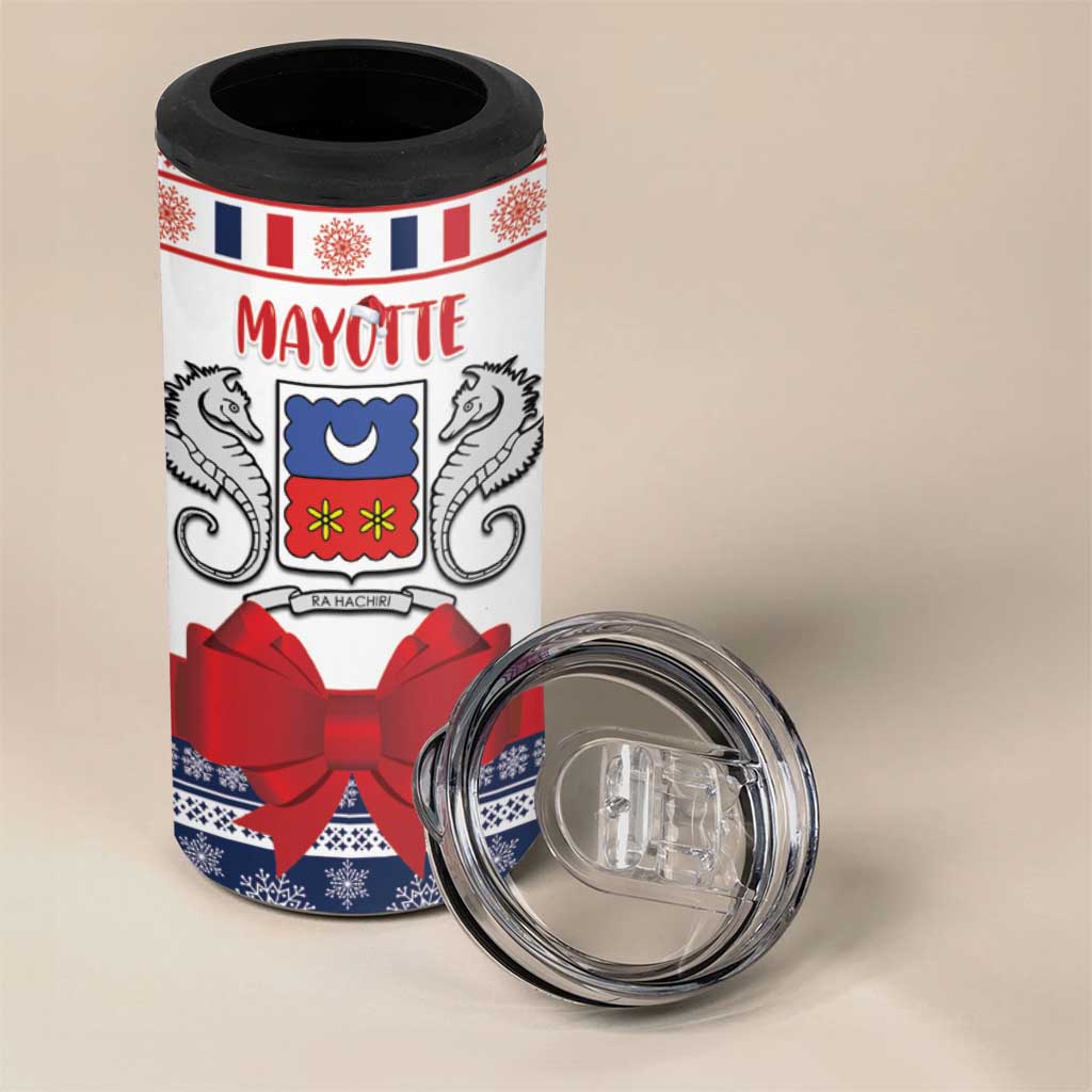 Afro Christmas in Mayotte Personalized 4 in 1 Can Cooler Tumbler Joyeux Noel - African Pride