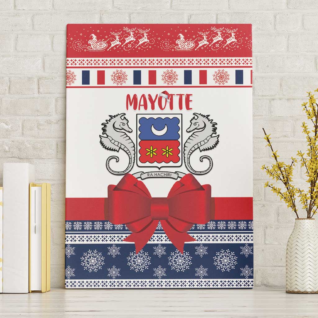 Afro Christmas in Mayotte Canvas Wall Art Joyeux Noel - African Pride