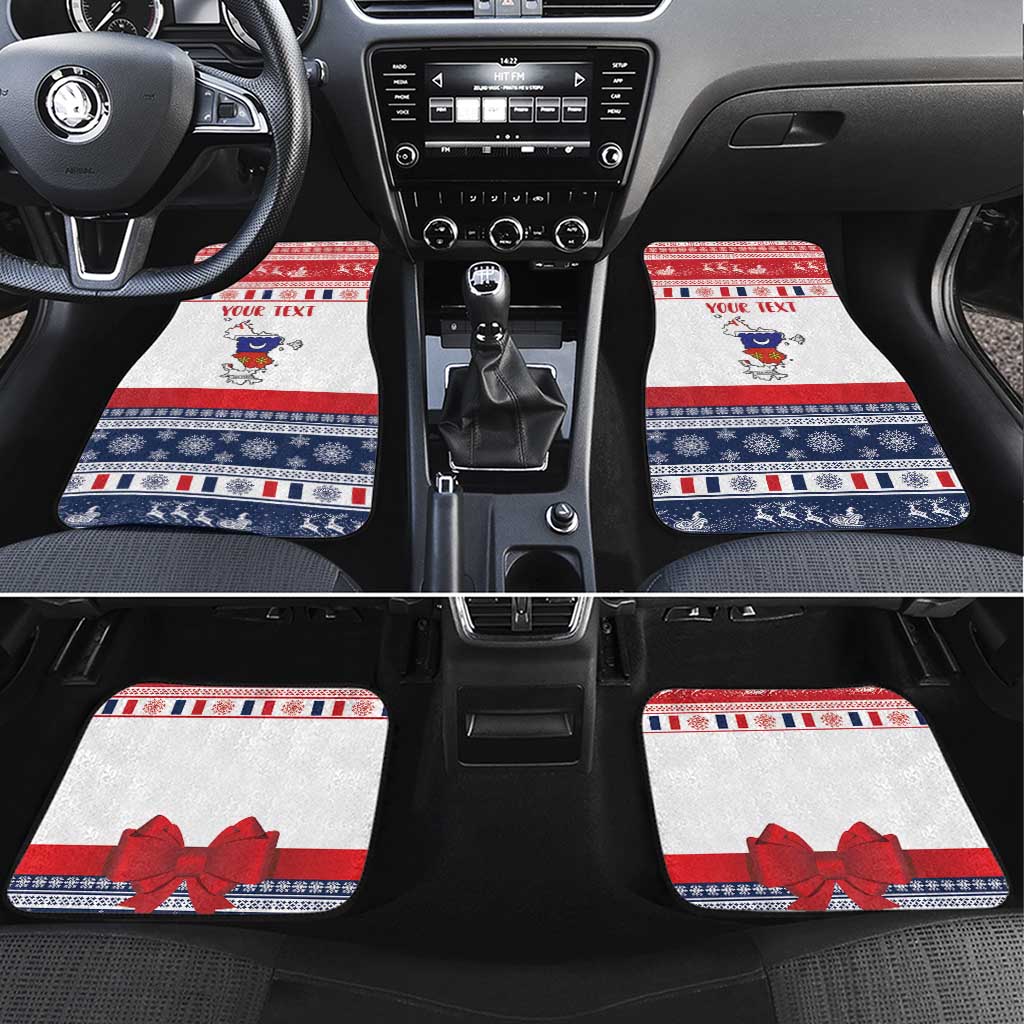 Afro Christmas in Mayotte Personalized Car Mats Joyeux Noel - African Pride