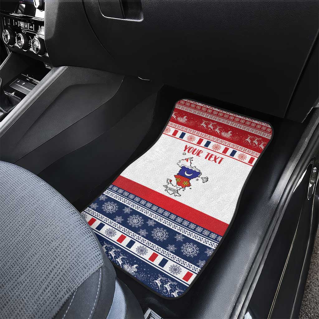 Afro Christmas in Mayotte Personalized Car Mats Joyeux Noel - African Pride