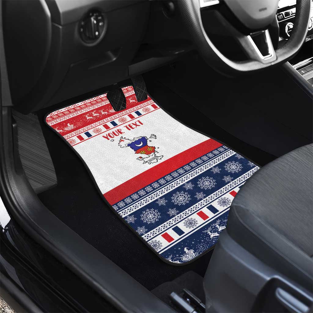 Afro Christmas in Mayotte Personalized Car Mats Joyeux Noel - African Pride