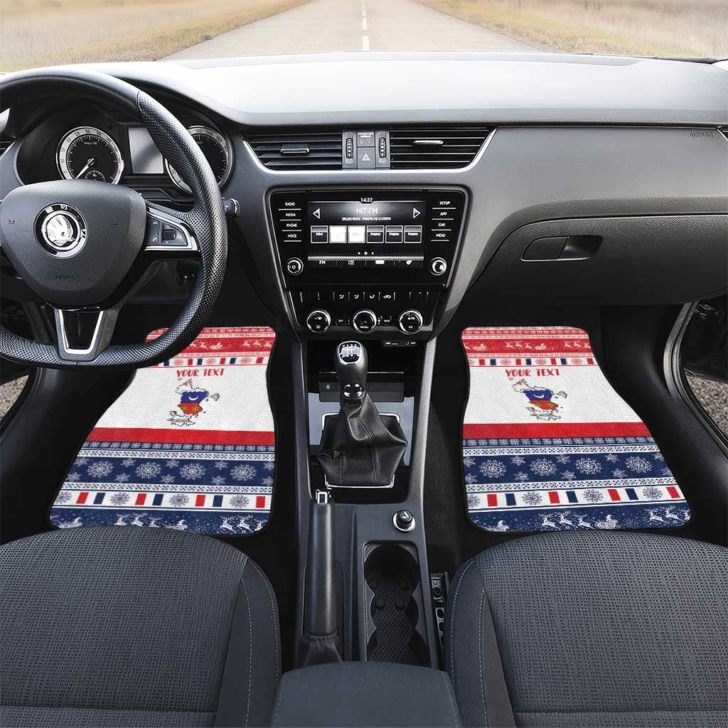 Afro Christmas in Mayotte Personalized Car Mats Joyeux Noel - African Pride