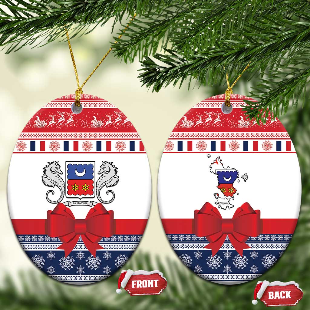 Afro Christmas in Mayotte Ceramic Ornament Joyeux Noel - African Pride