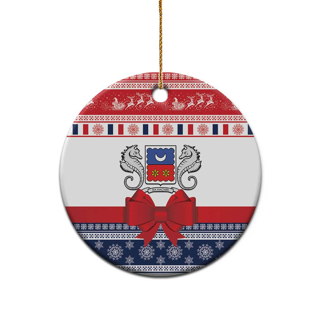 Afro Christmas in Mayotte Ceramic Ornament Joyeux Noel - African Pride