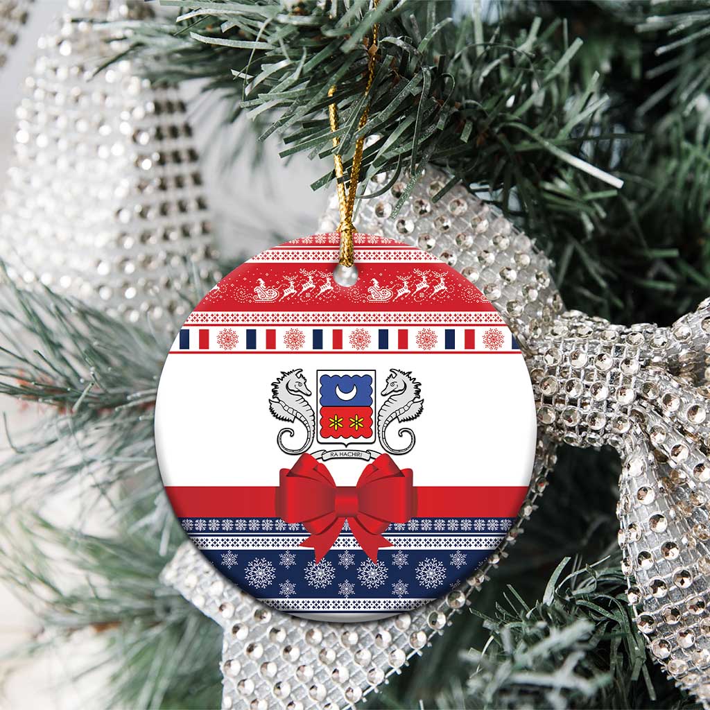 Afro Christmas in Mayotte Ceramic Ornament Joyeux Noel - African Pride