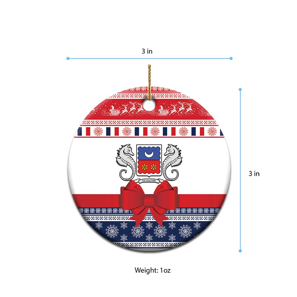 Afro Christmas in Mayotte Ceramic Ornament Joyeux Noel - African Pride