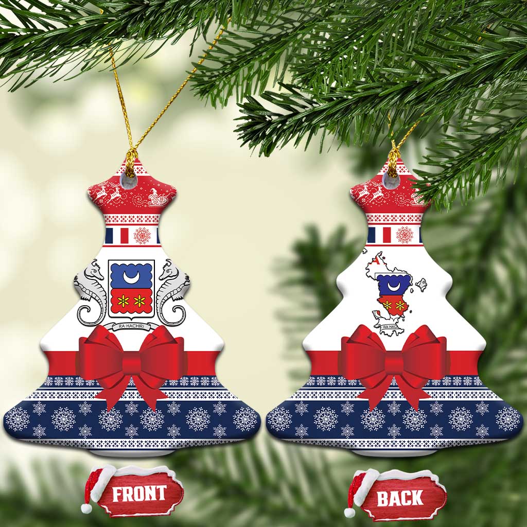 Afro Christmas in Mayotte Ceramic Ornament Joyeux Noel - African Pride