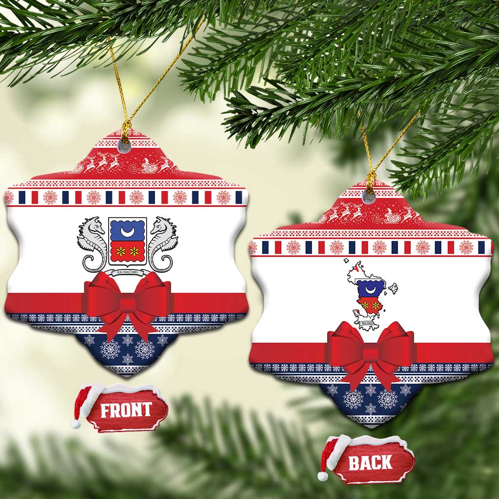 Afro Christmas in Mayotte Ceramic Ornament Joyeux Noel - African Pride
