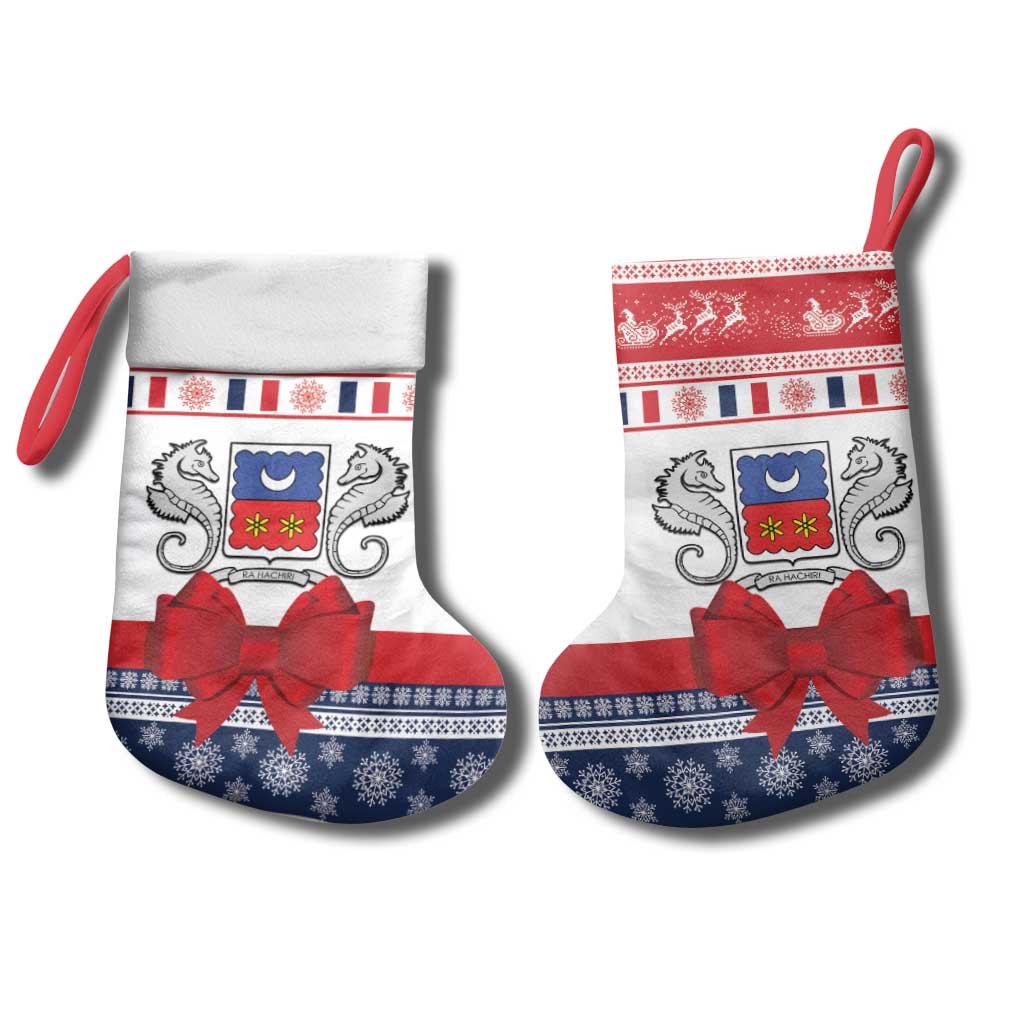 Afro Christmas in Mayotte Christmas Stocking Joyeux Noel - African Pride